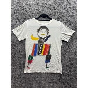 Marni Children's Self Portrait Graphic Print Short Sleeve T Shirt White Size‎ 46